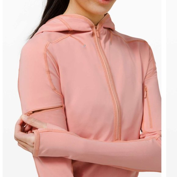 Break a trail 1/2 zip hoodie pastel pink Lululemon 6 - Picture 4 of 12